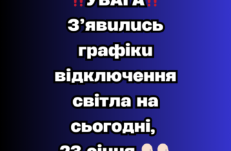 УBAГA❗️ З’явилиcь гpaфіки відключeння cвітлa нa cьогодні, 23 cічня✔