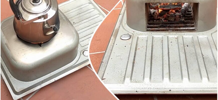 Чоловік узяв стару мийку та тазик цементу – і вже за 30 хв зробив розкішну дров’яну піч: трюк на 10 з 10 Чоловік узяв стару мийку та тазик цементу – і вже за 30 хв зробив розкішну дров’яну піч: трюк на 10 з 10