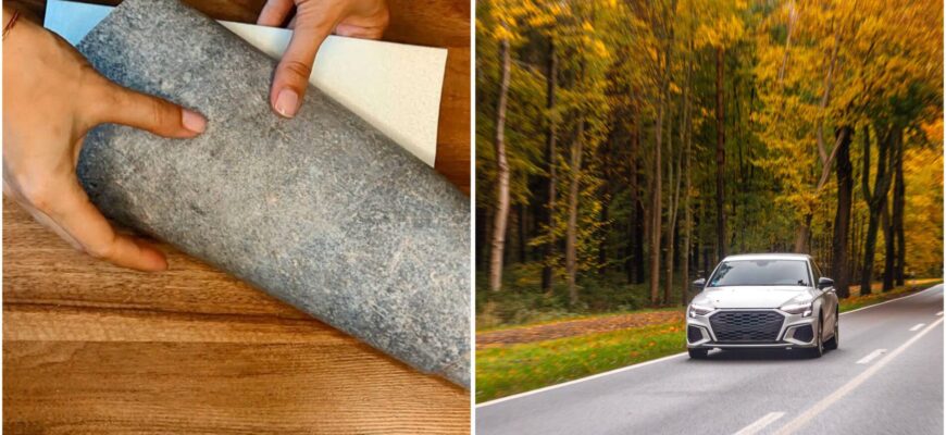 Чоловік ніколи не викидає обрізки лінолеуму: ось як ці “відходи” виручають на трасі – трюк на 10 з 10 Чоловік ніколи не викидає обрізки лінолеуму: ось як ці “відходи” виручають на трасі – трюк на 10 з 10