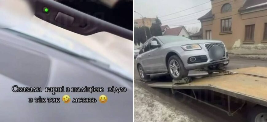 У Рівному «тік-токер» влаштував «шоу» на перехресті і залишився без машини (ВІДЕО)