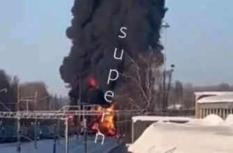 У Тамбовській області через вибух зійшов з рейок потяг із паливом, горять цистерни