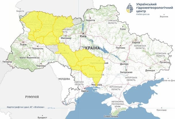 Попередження про небезпечні гідрологічні явища 6-9 березня в Україні / © Укргідрометцентр