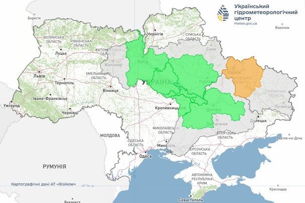 Попередження про небезпечні гідрологічні явища в Україні 12 березня / © Укргідрометцентр