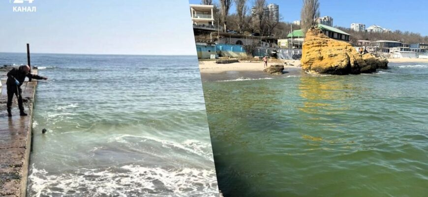 Чорне море вкрилось жовтими плямами в Одесі: що стало причиною Чорне море вкрилось жовтими плямами в Одесі: що стало причиною