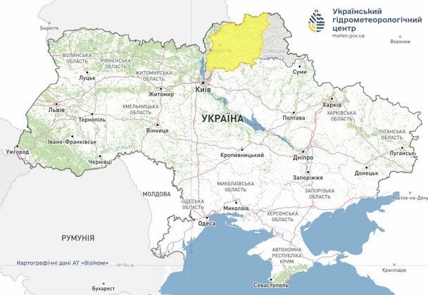 Попередження про підтоплення / © Укргідрометцентр