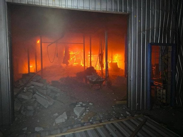 Наслідки атаки. Фото: Ігор Сапожко