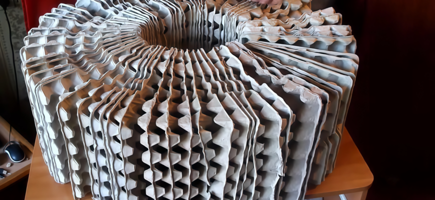 Лотки з-під яєць бережу, як курка яйце: зробила міцний пуф, який витримує 100 кг, а коштує – копійки Лотки з-під яєць бережу, як курка яйце: зробила міцний пуф, який витримує 100 кг, а коштує – копійки