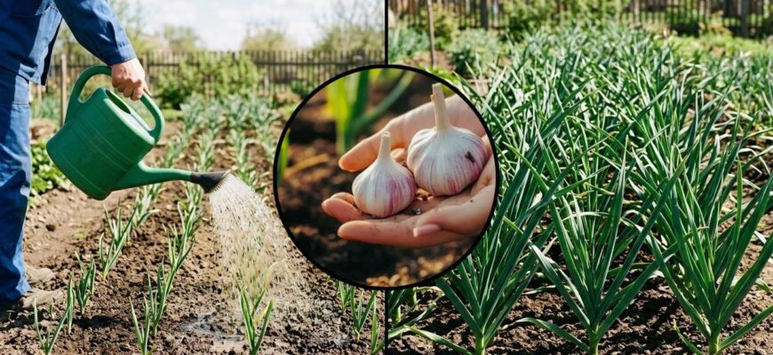 Щоб не жовтіли кінчики: перша допомога озимому часнику після танення снігу для активного росту! Щоб не жовтіли кінчики: перша допомога озимому часнику після танення снігу для активного росту!
