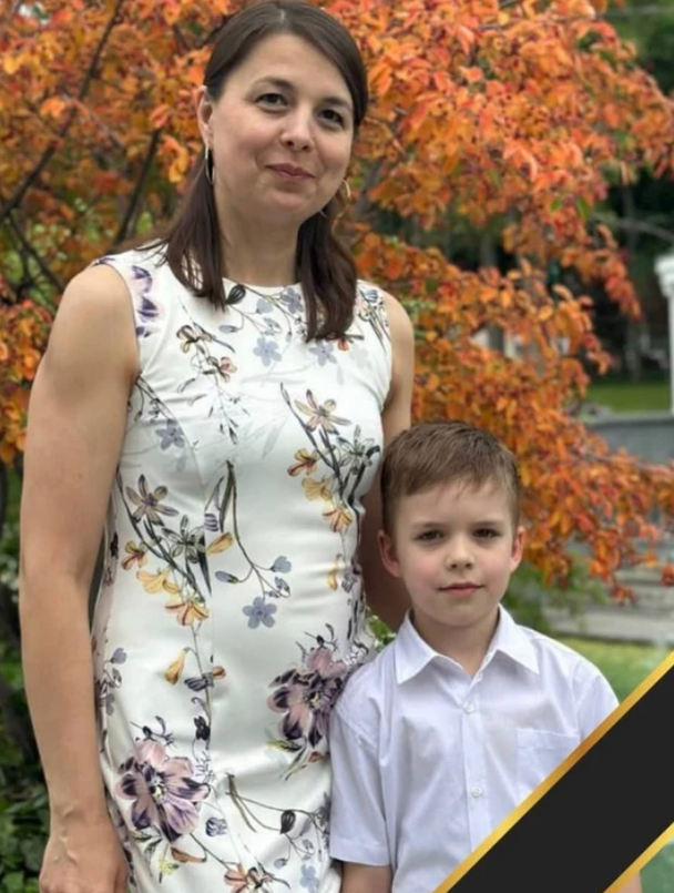 Олена Удовиченко та її син Гордій / КЗ «Харківський ліцей 6"/Facebook