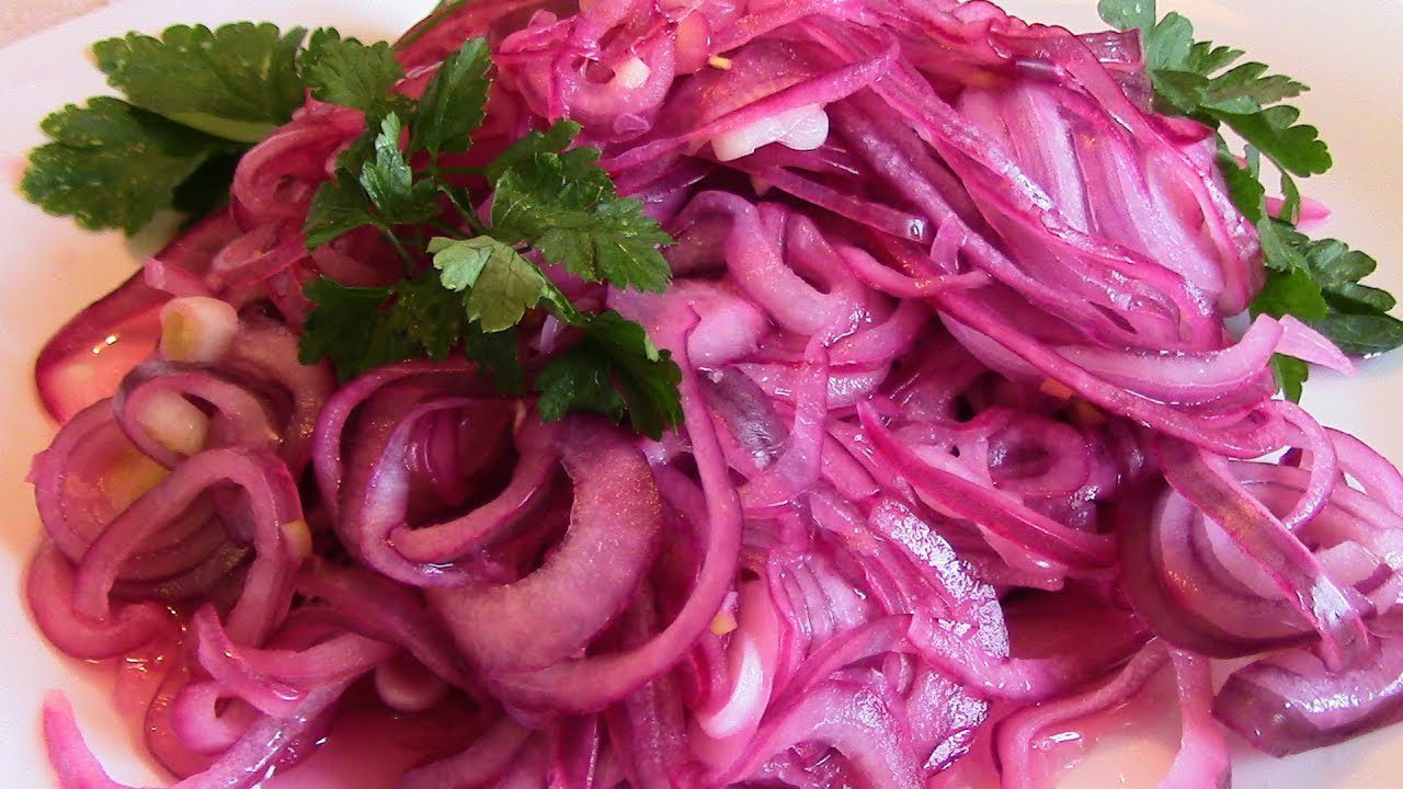 Рецепт маринованої червоної цибулі Рецепт маринованої червоної цибулі