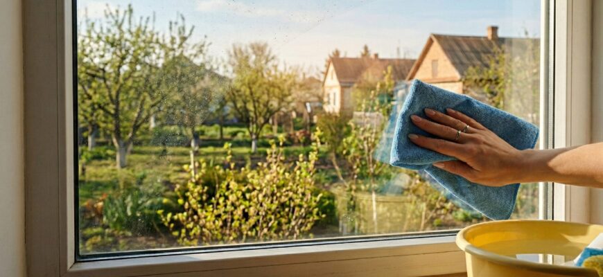 Вікна будуть ідеально чистими до самого літа: додаю 2 краплі “цього” у воду, щоб пил не сідав місяцями Вікна будуть ідеально чистими до самого літа: додаю 2 краплі “цього” у воду, щоб пил не сідав місяцями