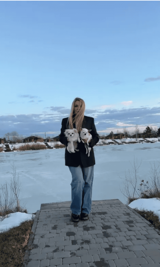 Кадр із відео Ольги Сумської під пісню росіянина / © instagram.com/olgasumska