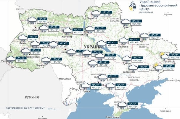 Погода в Україні на 31 березня. / © Укргідрометцентр