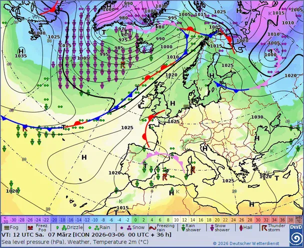 Карта циклону / Фото: Ігор Кібальчич