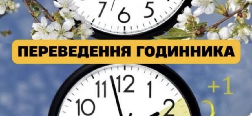 Переведення годинників на літній час: важливе попередження Переведення годинників на літній час: важливе попередження