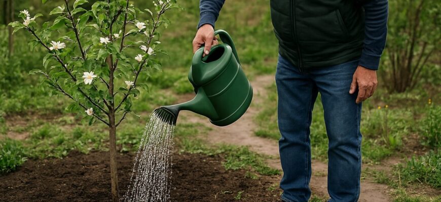 Скільки літрів води щотижня треба яблуні навесні, щоб гілки вгиналися від плодів: 1 золоте правило Скільки літрів води щотижня треба яблуні навесні, щоб гілки вгиналися від плодів: 1 золоте правило