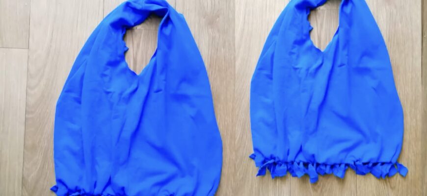 Витратила 10 хвилин і зробила зі старої футболки модну еко-сумку для покупок: ніяких пакетів у супермаркеті Витратила 10 хвилин і зробила зі старої футболки модну еко-сумку для покупок: ніяких пакетів у супермаркеті