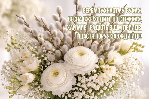 Привітання з Вербною неділею / © ТСН