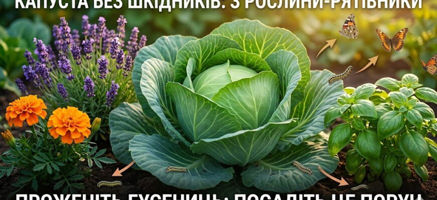 Секретний рецепт для капусти: посадіть ці 3 рослини поруч, і гусениці та метелики розлетяться! 👇🌿