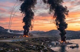 У Криму пролунала серія вибухів: атакований аеродром Бельбек, у Феодосії горить нафтобаза