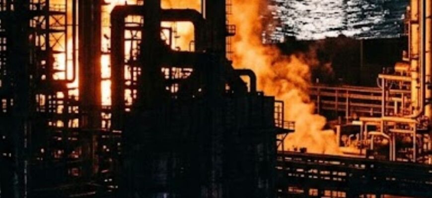 Справжнє вогняне пекло: у Туапсі атаковано найбільшу НПЗ окупантів – відео вражає