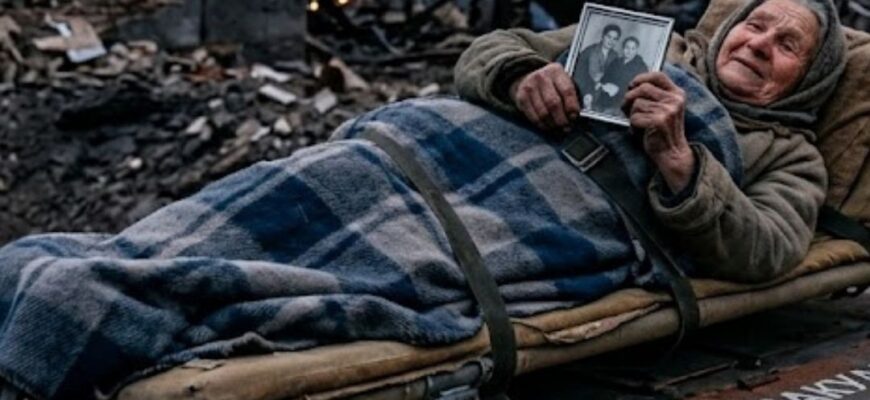 “Боже, я хочу пожити ще хоча б місяць”: неймовірна історія 77-річної жінки, яку з руїн села на Донеччині вивіз робот