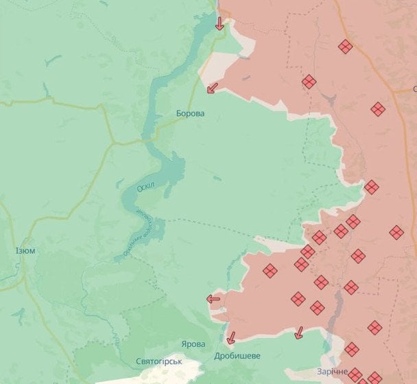 «Зелена» зона свідчить про те, що цю територію Луганщини контролюють ЗСУ