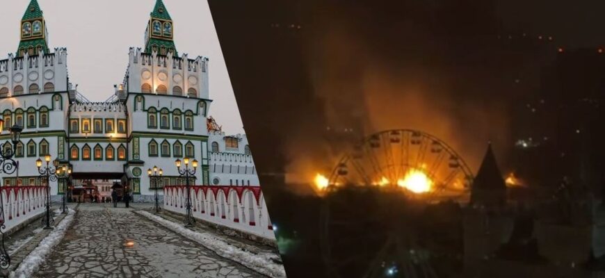 Масштабна пожежа в Москві: 3 тисячі квадратних метрів охопив вогонь у комплексі Кремль в Ізмайлово