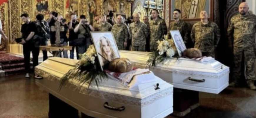 Трагедія, що розриває серце: у Києві попрощалися з двома сестрами, чий батько загинув на фронті