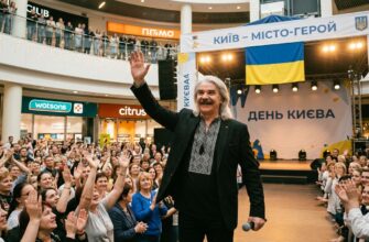 Секрет зворушливого виступу: як відомий артист привітав киян зі святом