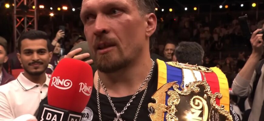 Усику після бою з Верховеном назвали двох боксерів, проти яких він “не витримає і 5 раундів”