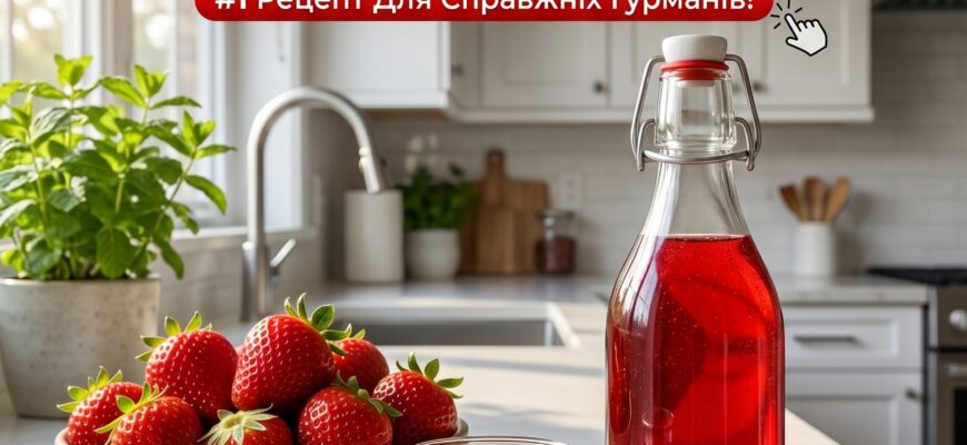 Домашній полуничний лікер, який перевершує елітні напої: покроковий рецепт ароматної насолоди