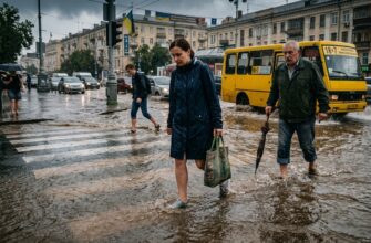 Вулиці Києва перетворилися на річки: потужна злива паралізувала рух у столиці