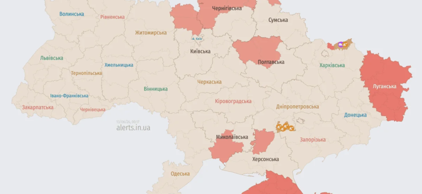 Ворог атакує Україну ударними БпЛА: напрямок руху