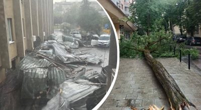 Зриває дахи та блокує рух: Львів накрила стихія