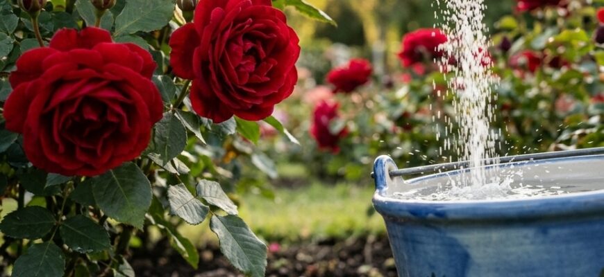 Лише 1 столова ложка на відро води — і троянди потопають у квітах: секрет пишного цвітіння – Файно — коли смачно!