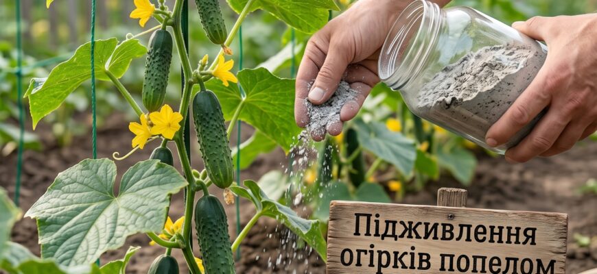 Підживлення огірків попелом: секретний метод для фермерського врожаю