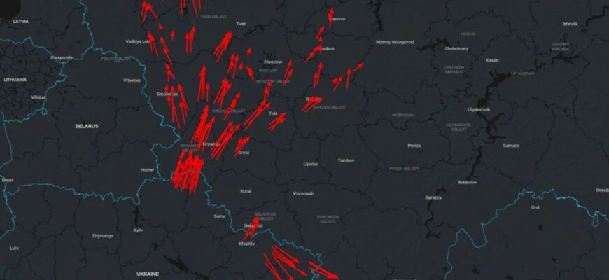 Масштабний наліт безпілотників: що відбувається на півночі країни-агресора
