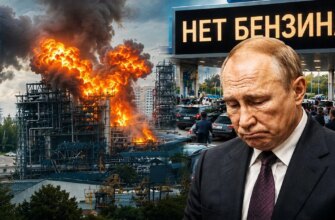 Москва палає: поки Путін ховається в бункері, росіяни ночують у чергах за пальним