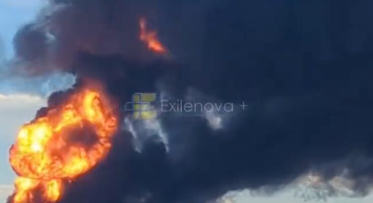 Горить-палає: нічна атака на Валдай завершилася масштабним фаєр-шоу на паливному об’єкті окупантів