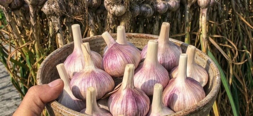 Секрети ідеального врожаю: як зберегти часник свіжим до самої весни