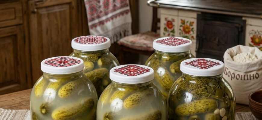 Борошно в розсолі: незвичний секрет ідеально хрустких огірків, який здивує навіть досвідчених господинь
