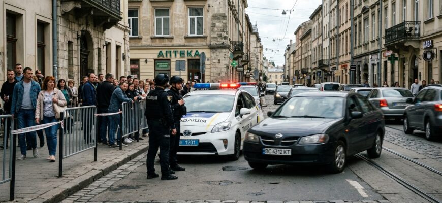 Зухвалий напад серед білого дня: у Львові невідомий влаштував стрілянину з авто