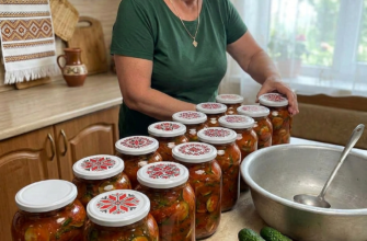 🥒 Хрусткі огірки в томатній заливці з часником на зиму: закуска, яка розлітається миттєво! 🍅