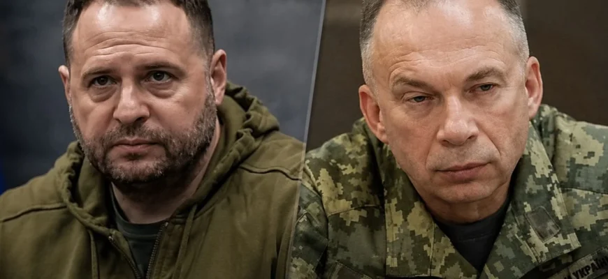 Ермак несподівано відвідав командувача Сухопутних військ Сирського на передовій