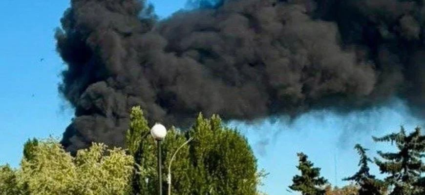 Росія влучила у торговельний комплекс в одному з міст України: спалахнула масштабна пожежа
