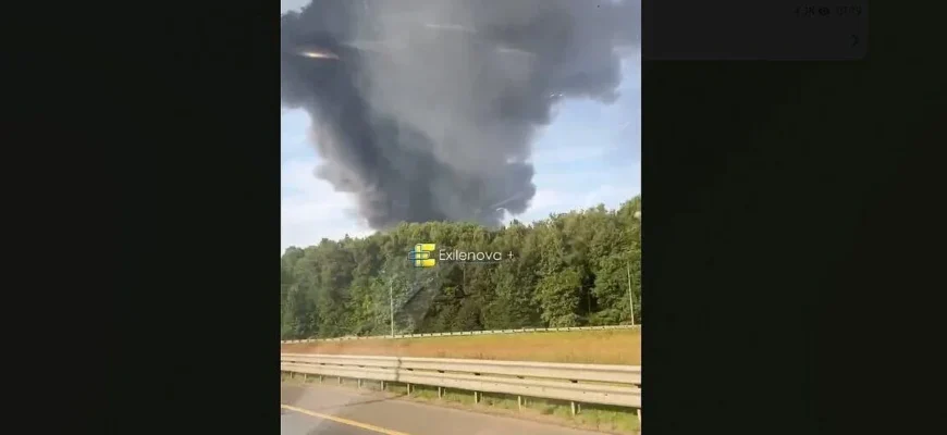 Біля Москви після атаки дронів спалахнув склад компанії 3PL поруч із Wildberries