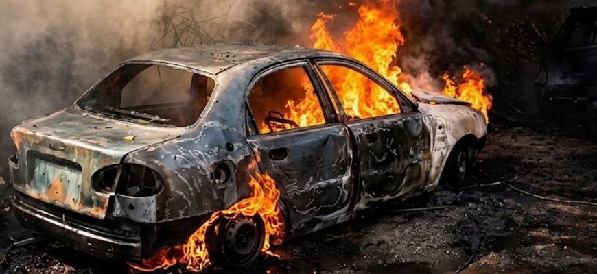 Сім поранених і знищені автівки: удар безпілотника по автостоянці на Донеччині Сім поранених і знищені автівки: удар безпілотника по автостоянці на Донеччині
