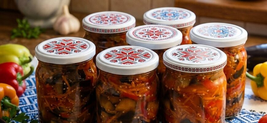 «Підкорює з першої ложки»: рецепт салату з баклажанів на зиму, який готують щороку великими порціями