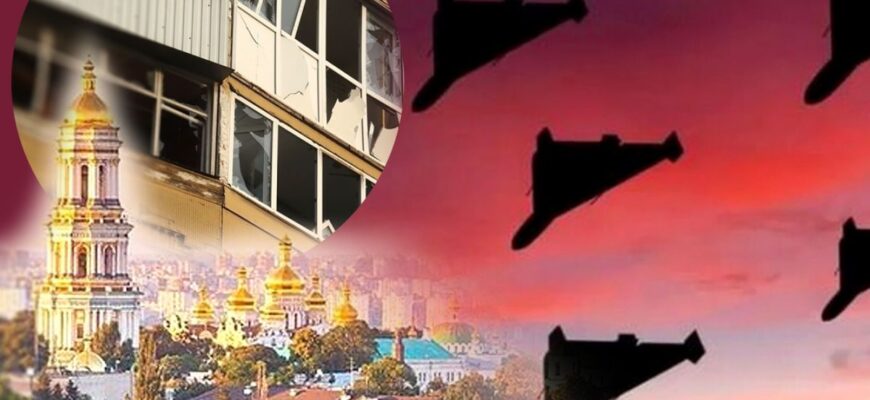 Два реактивні «Шахеди» летіли на Бровари – ППО збила один над Русанівкою